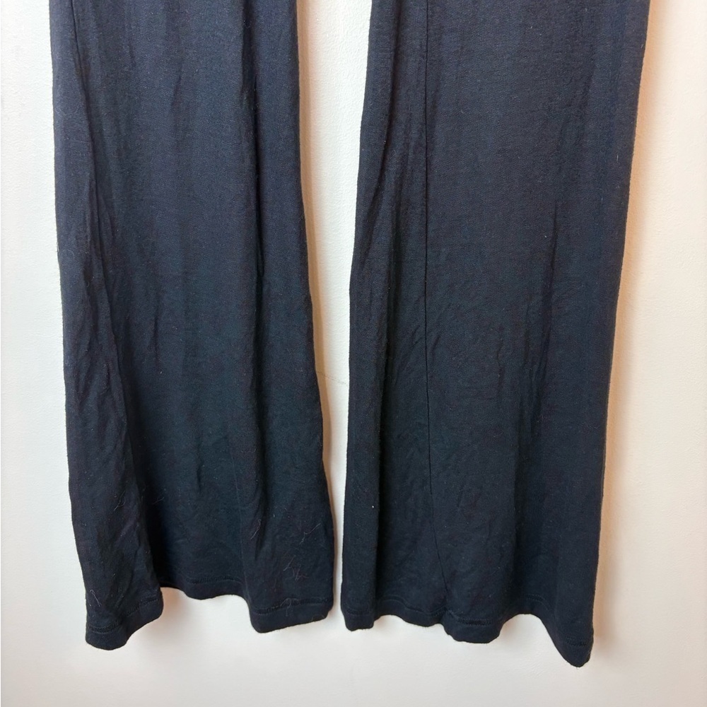 Saturday Sunday Anthropologie Lounge Fold Over Pant Flare Women’s Size XS Black - Picture 3 of 8